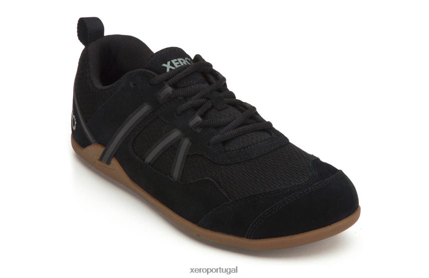 preto / goma Xero Shoes prio camurça ¨c homens Z684JJ55